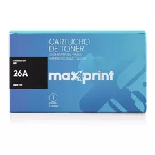 Cartucho De Toner Maxprint 26a Preto Novo