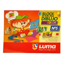 Block De Dibujo Color Luma Tipo El Nene N° 5 X 24 Hojas Color Multicolor