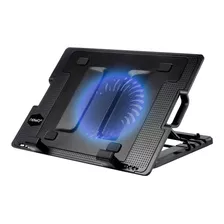 Ventilador Base Notebook Ajustable Pasacables Newo Nw-638b