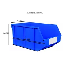 Caja Apilable Mediana Mod 810 Color Azul Tienda 