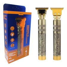 Máquina Corta Cabelo E Barba Profissional Retro Dragao Inova Cor Dourado Bivolt