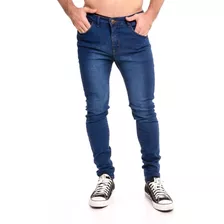 Pantalón Jean Elastizado Hombre, Localizado Azul Art. 165a