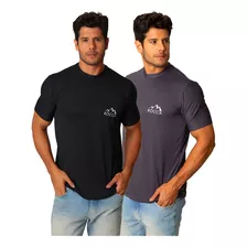 Kit 2 Blusas Masculinas Dryfit Academia Retém Suor Esportiva