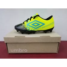 Botin Umbro Wave Niño Campo Lima Negro Original