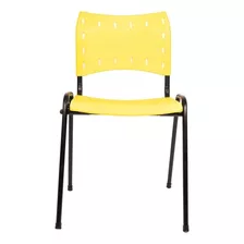 Cadeira De Escritório Popmov Iso Amarela E Preta