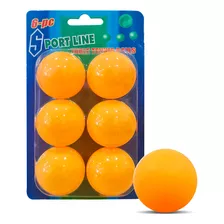 Set Blister X6 Pelotas Ping Pong 40mm Uso Recreativo El Rey