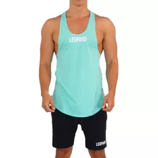 Playera John Leopard Gym Tank Stringer Gimnasio Corte Olimpi