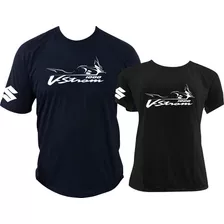 Kit Camisetas Casal Vstrom 1000 Moto Love Promoção
