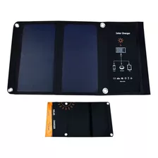 Panel Solar Plegable Portátil 18 Watt Cargador 2 Paneles Usb