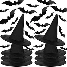 8 Piezas De Sombrero De Bruja De Halloween, Accesorio D...