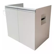 Armário Gabinete Para Banheiro 65x60x45 Com 2 Portas Branco
