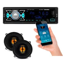 Kit Par Falante 5pol Jb5 Leson+rádio Mp3 Bluetooth Roadstar