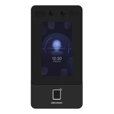 Reloj Checador Biometrico Wifi Facial Huella P2p Hik-connect Color Negro