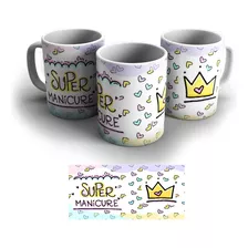 Caneca Super Manicure Personalizada Branca