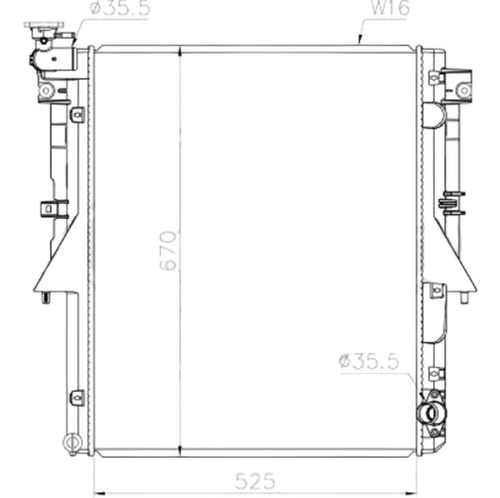 Radiador Para Fiat Fullback 2017 2.4 Dohc 4n15 Foto 2