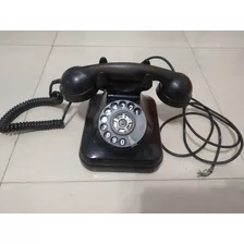 Teléfono Aut 500 1940 Original Negro De La Union Telefonica