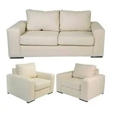 Juego De Sala Bleon 3-1-1 Cuerpos - Blanco Dmuebles