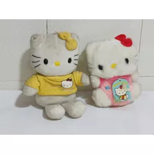 Pelúcia Sanrio Hello Kitty Original 14cm + Mimmy 20cm Lindas