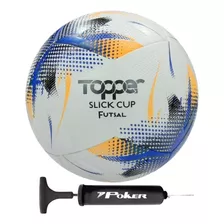 Bola Futsal Topper Slick Cup Oficial + Bomba De Ar