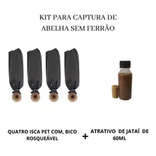 Kit 4 Isca Pet + 60ml De Atrativo De Jataí