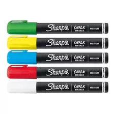 Set 5 Marcadores Tiza Sharpie Chalk Para Pizarra Y Vidrio