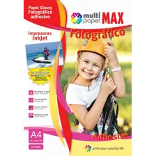 Papel Fotografico Adhesivo Multi Paper Max Platinum A4 20 H