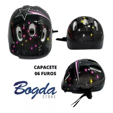 Capacete Infantil Proteção Ventilação 6 Furos Ciclismo Bike