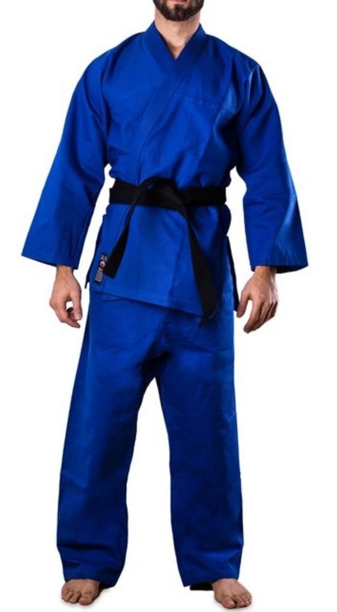Judogi Shiai Liviano Blanco Azul 00-4 Traje Judo Aikido Unif