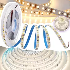 Rollo Led Unicolor Blanco Cálido 2835 De 5 Metros 120 Leds Por Metro Recortable Tira De Luces Led Con Alta Intensidad De Brillo