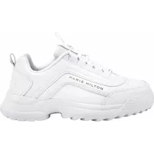 Tenis De Mujer Blancos Casual Urbano Paris Hilton 5zf5 Moda