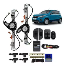 Kit Vidro Eletrico Fiat Mobi Easy Like Flex Dianteir + Trava