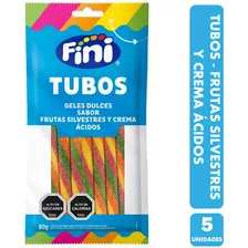 Fini Tubos Tornado Sabor Fruta Y Crema Ácida (pack Con 5 Un)