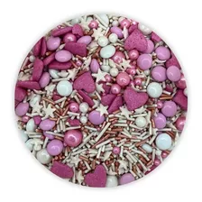 Sprinkles Febrero Granillo Confeti Corazones Rose Gold