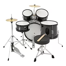 Bateria Acustica Niños Negro + Envio + Rocker Music Peru