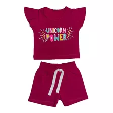 Conjunto Infantil Menina Blogueira 1 Ao 10 Ano Kit 4 Unidade