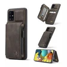 Carcasa Tipo Billetera Para Samsung A51 Caseme