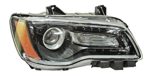 Faro Chrysler 300 Negro 2011 2012 2013 2014 Foto 4