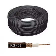 Cabo Coaxial Rg58 95% Rolo 100 Metros Kmp Steelbras