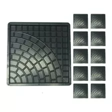 Forma Quadrada Trabalhada Calçada 49x49x3,5 Fp025 Kit 10 Pçs