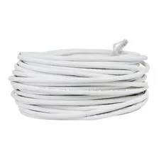 Cabo De Rede Ethernet 20m Branco Internet Pronto Pra Uso