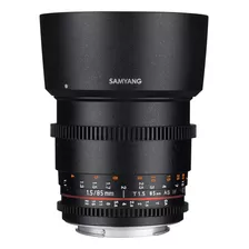 Objetivo Cine Samyang Syds85m-n Vdslr Ii 85 Mm T1.5 Para