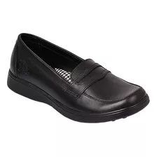 Zapatos Escolar Mocasín Almendras Escolar Em-1122 Negro