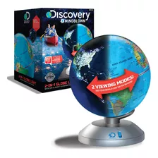 Discovery Kids Lámpara Led De Globo Mundial 2 En 1 Con Mod.
