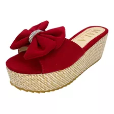 32592 Sandalia Plataforma Mala Mx Red