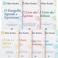 Kit Coleção Obras Básicas Allan Kardec Com 7 Livros + 01 Brinde Evangelho No Lar | Ide Editora