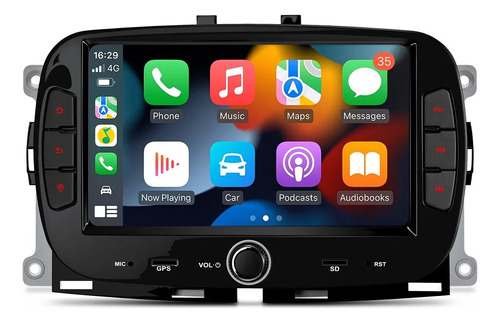 Android Fiat 500 2009-2015 Carplay Gps Wifi Radio Bluetooth Foto 3