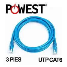 Cable De Red Utp Patch Cord Powest Cat6 3 Pies Npc63a-0603
