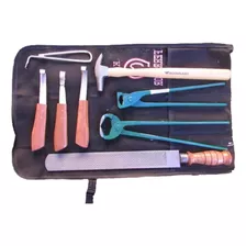 Kit Ferrador 8 Peças Profissional Para Bovinos E Equinos 