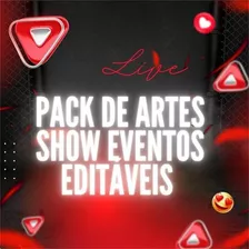  560 Pack De Artes Show Eventos Editáveis Psd + Png 