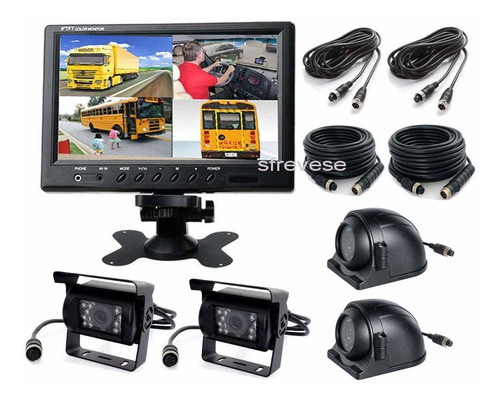 Foto de Kit De Monitor De Cmaras De Respaldo Para Coche, 4 X 4 Pines